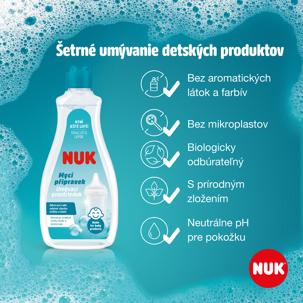 NUK Prostriedok na umývanie fliaš a cumlíkov 500 ml